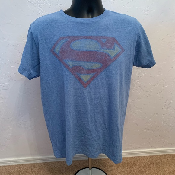 Light Blue DC Comics Superman T Shirt Size Large - Picture 2 of 5